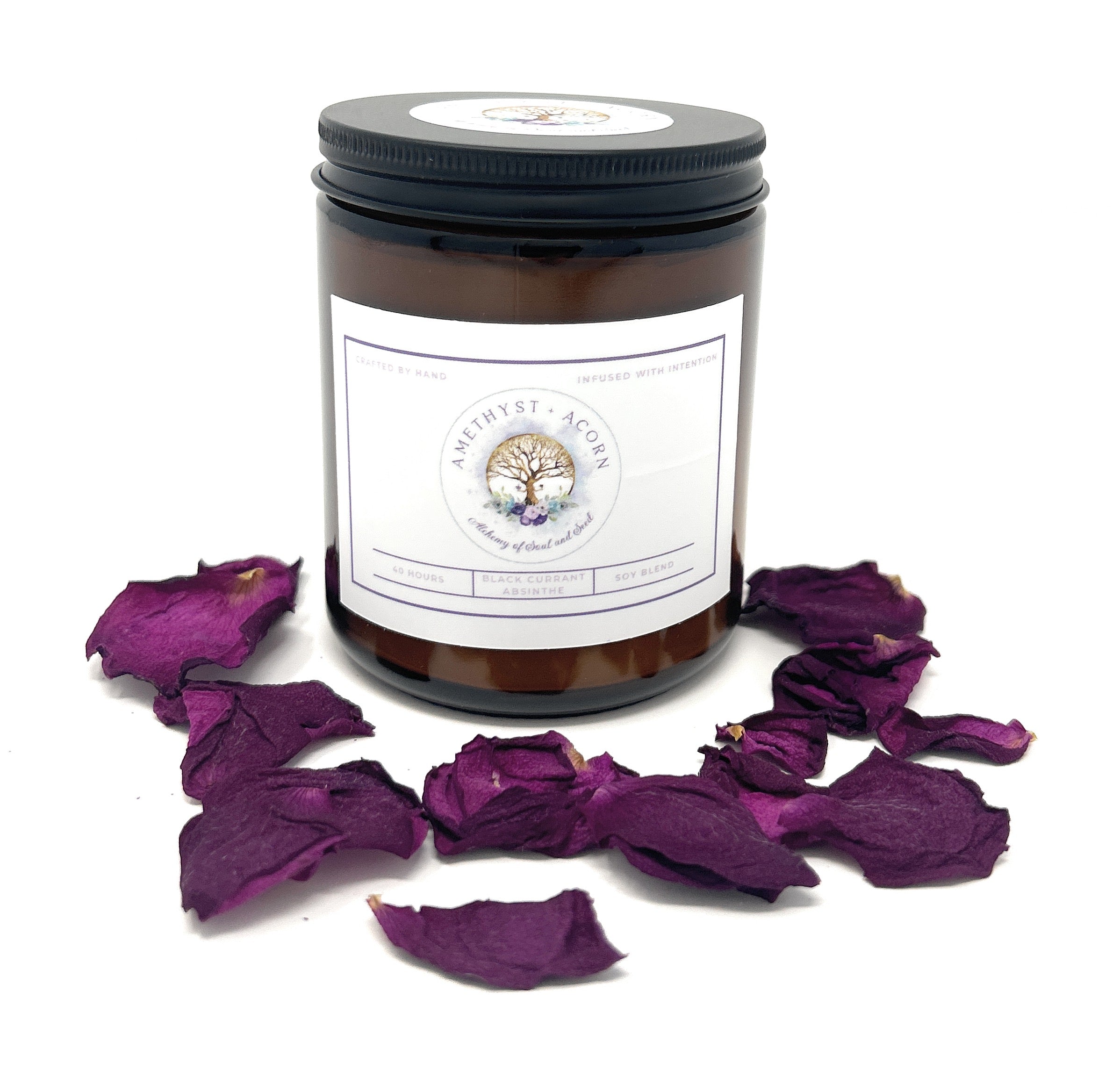 Amethyst + Acorn Signature Candle